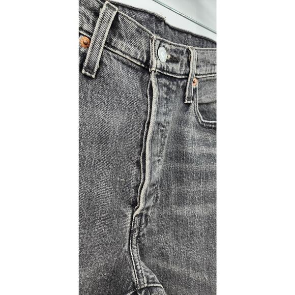 Women's Black Wash Levi's 501 S Skinny Fit Classic Black Jeans Timeless Size 28 - Picture 7 of 11